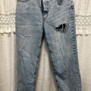 Wild Fable Light Blue Distressed Straight Leg Jeans
